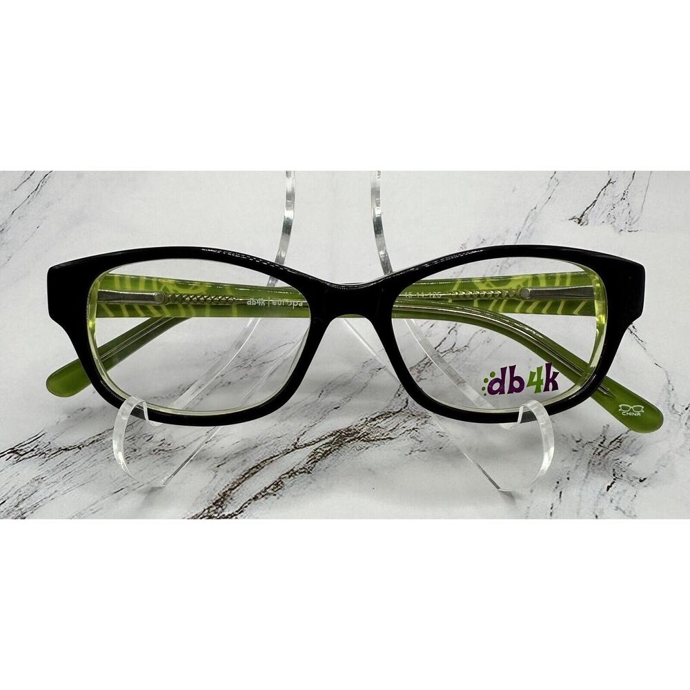 DB4K By Europa-Kids Eyeglasses-Scribble C1-Eggplant/Lime-45-14-125-New w/Case